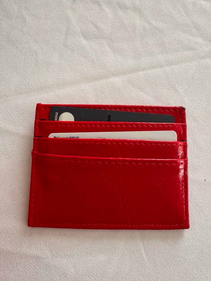 Kırmızı Deri Kadın Cüzdanı - Görsel 2