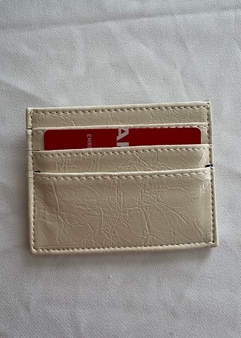 Beyaz Deri  Kadın Cüzdanı - Görsel 2