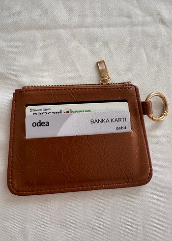 Kahverengi Deri Fermuarlı Kadın Cüzdanı - Görsel 2
