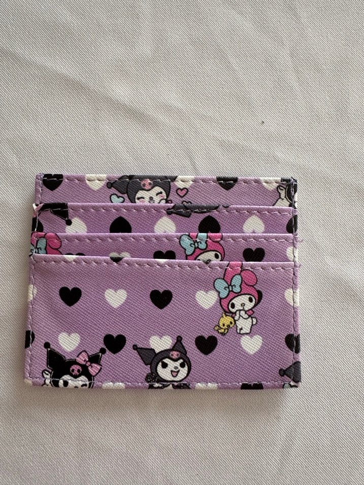 Mor Pop Kültür Desenli Kadın Cüzdanı - Görsel 2