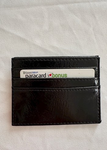 Siyah Deri  Kadın Cüzdanı - Görsel 2