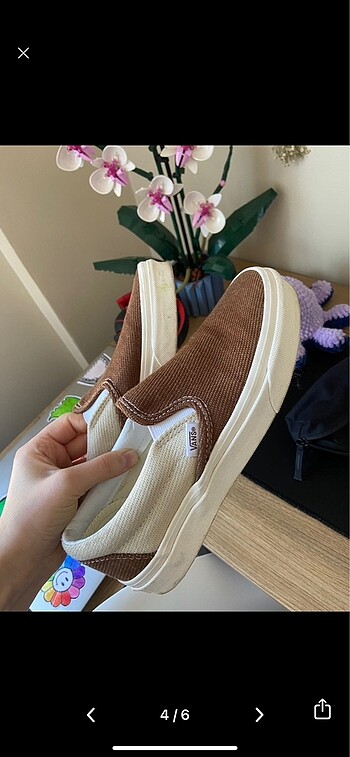 37 Beden camel Renk VANS CLASSIC SLIPS UNISEX Bej kahverengi
