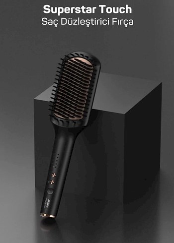 Arzum Siyah Saç Düzleştirici Fırça - Görsel 7