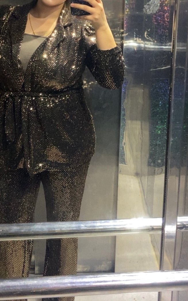 Zara  Payetli  takım elbise - Görsel 4