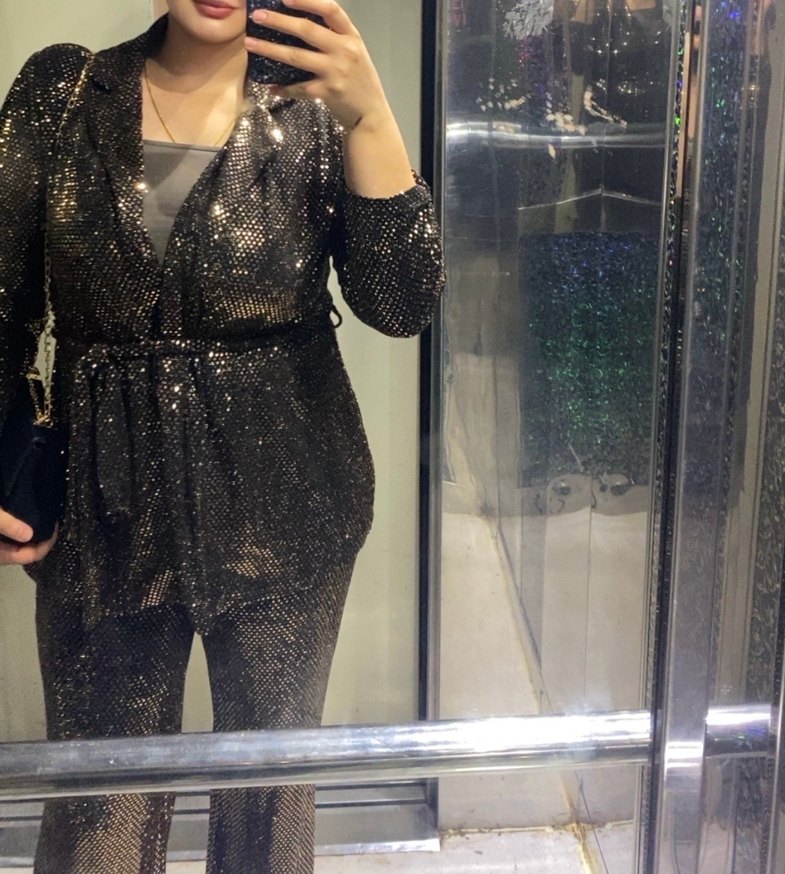 Zara  Payetli  takım elbise - Görsel 3