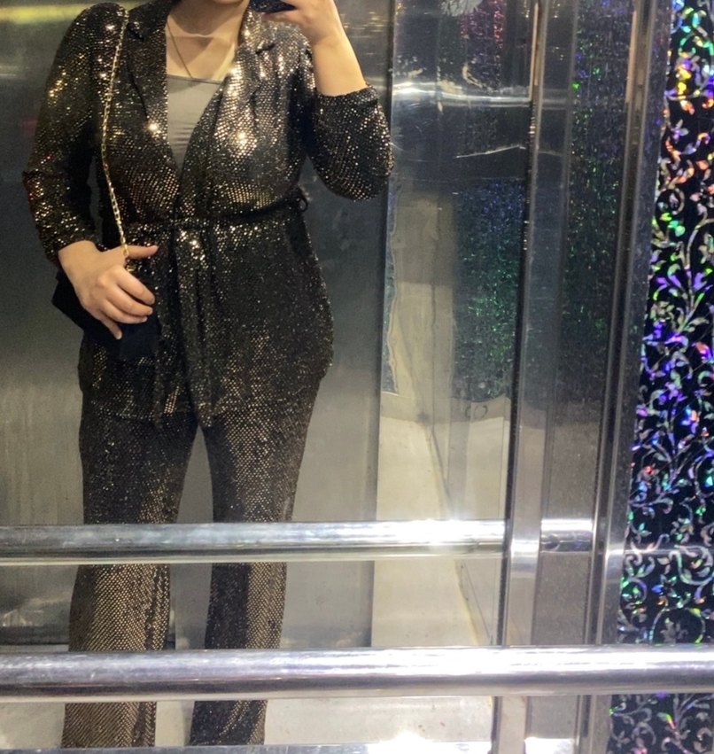 Zara  Payetli  takım elbise - Görsel 5