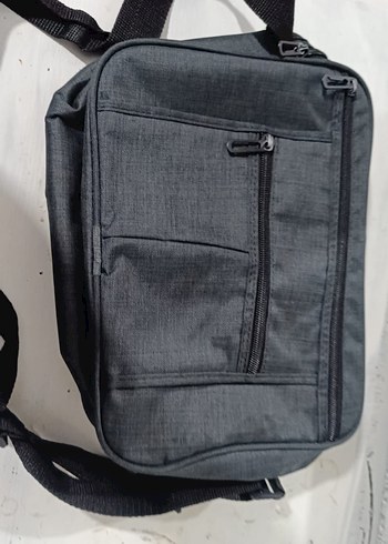 Gri Fermuarlı Erkek Omuz Çantası - Görsel 3