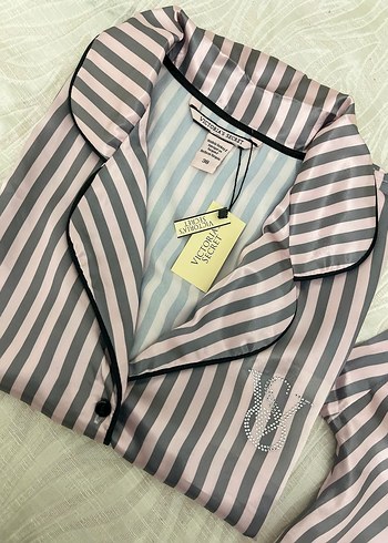 Pembe Gri victoria secret pijama takımı - Görsel 2