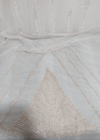 Modern Klasik Beyaz Prenses  duvak 1.5 metre - Görsel 9