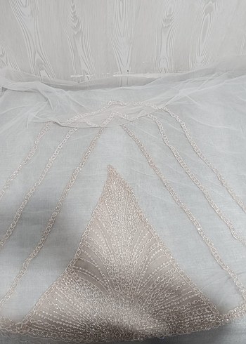 Modern Klasik Beyaz Prenses  duvak 1.5 metre - Görsel 5