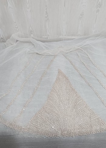 Modern Klasik Beyaz Prenses  duvak 1.5 metre - Görsel 4