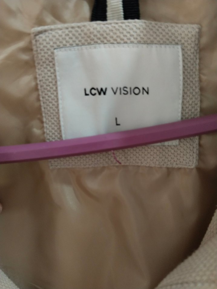 Bej Erkek Ceket, Fermuarlı, Normal Boy - Görsel 5