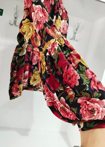 Çiçek Desenli Uzun Kollu Bohem Bluz - Görsel 3