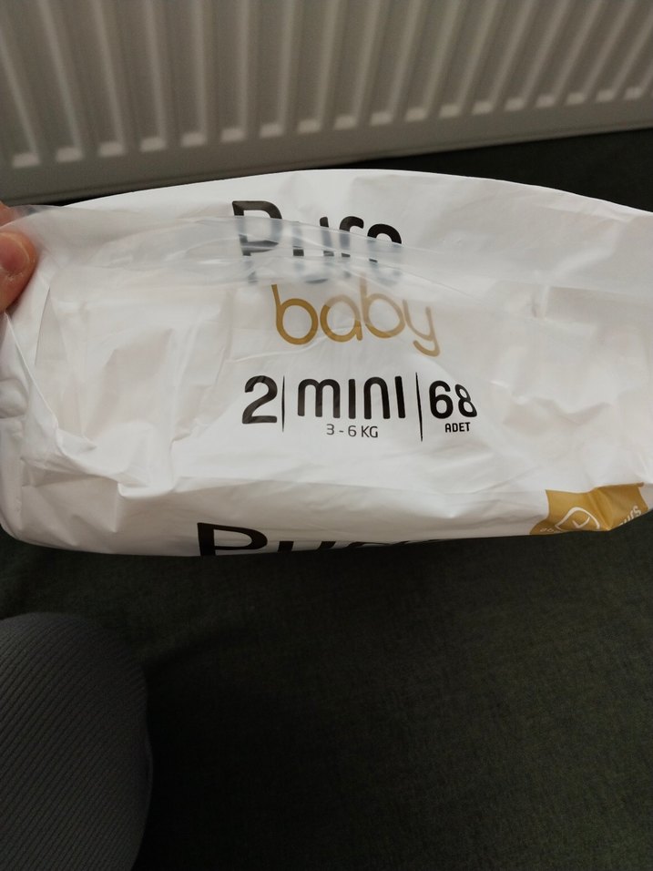 Pure Baby Organik Pamuklu Bebek Bezi Mini 68'li - Görsel 3