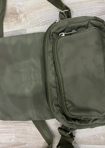 Erkek Kemerli Omuz Çantası Khaki - Görsel 2