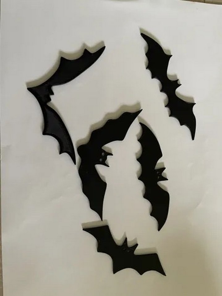 Siyah Yarasa Duvar Dekoru Halloween duvar süsü - Görsel 3