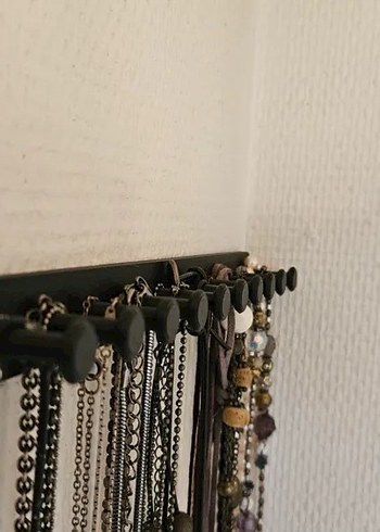 Beden Renk Siyah Takı ve Kolye Askısı 10 kancalı