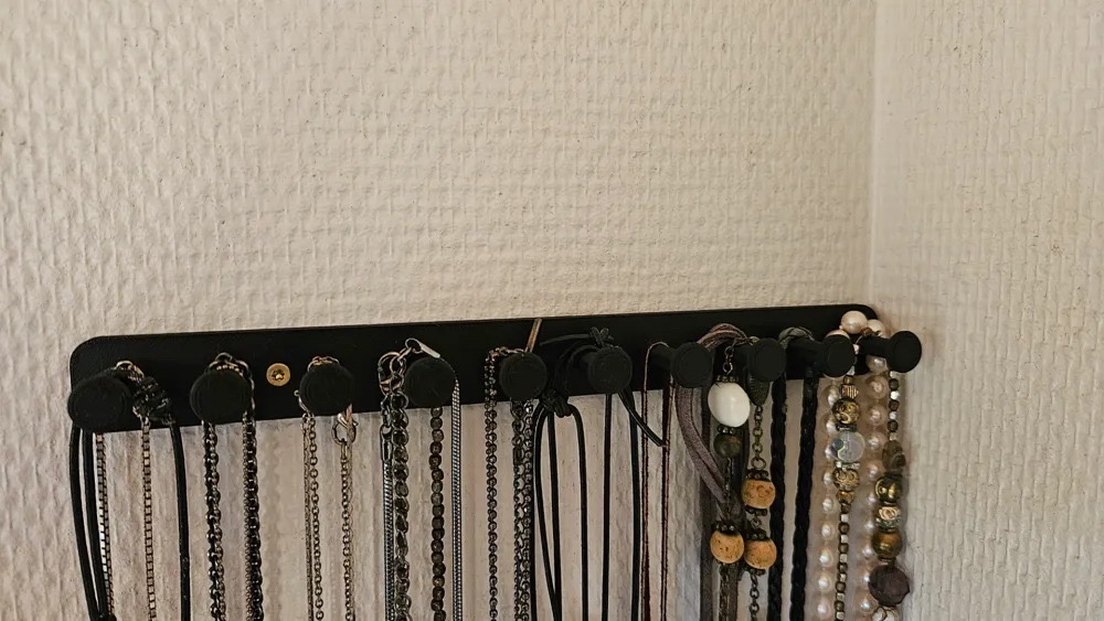 Siyah Takı ve Kolye Askısı 10 kancalı - Görsel 2