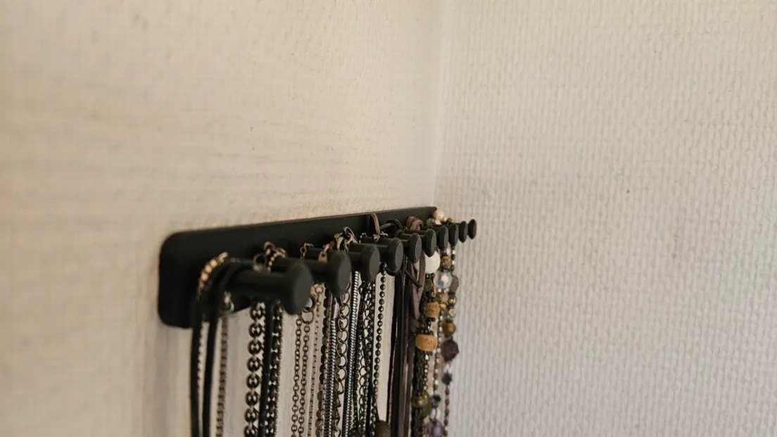 Siyah Takı ve Kolye Askısı 10 kancalı - Görsel 3