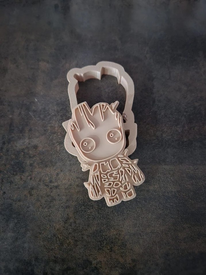 Renkli Animasyon Figürleri KURABİYE KALIBI VE Kesici Seti GROOT - Görsel 2