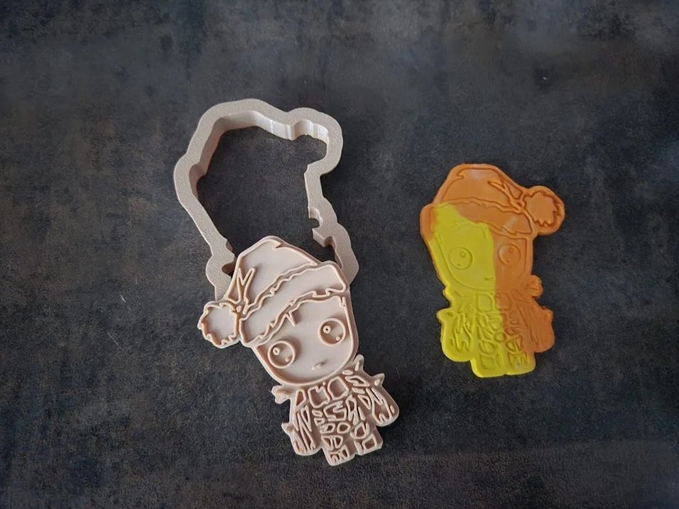 Renkli Animasyon Figürleri KURABİYE KALIBI VE Kesici Seti GROOT - Görsel 5