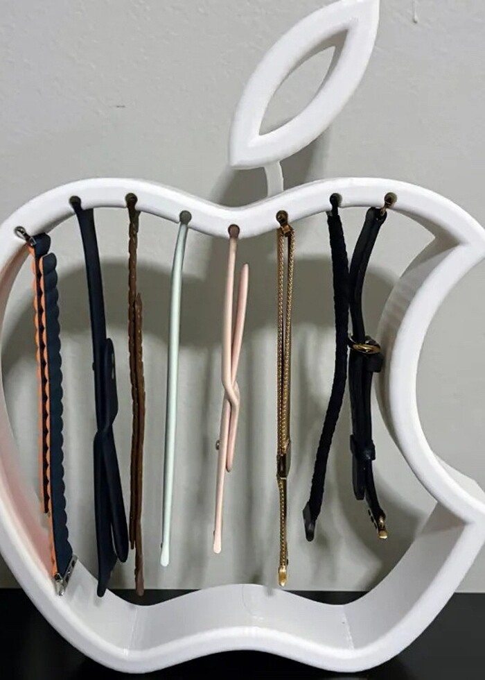 Apple Logosu - Saat Kordon Standı - Askı - Görsel 2