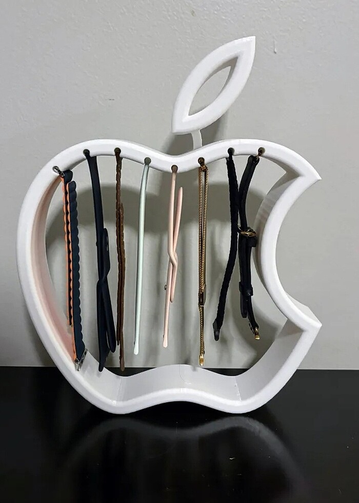 Apple Logosu - Saat Kordon Standı - Askı - Görsel 3