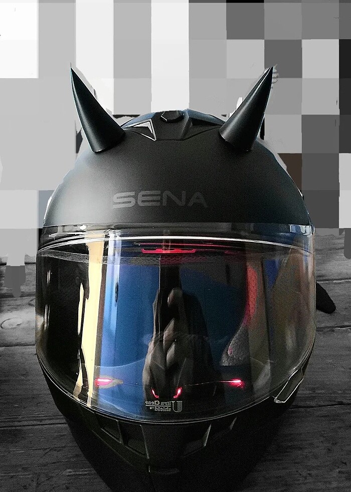 Motosiklet KASK Şeytan Boynuzları Süs V1 - Görsel 2