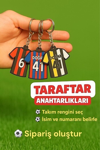 KİŞİYE ÖZEL TARAFTAR TAKIM ANAHTARLIK