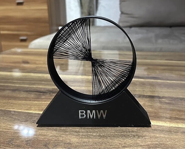 BMW STRING ART - MASA ÜSTÜ DEKOR - BMW LOGO