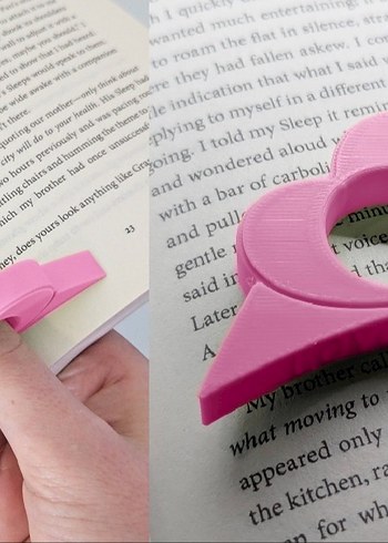 Kalp Kitap Ayracı Klipsi kitap sayfa tutucu
