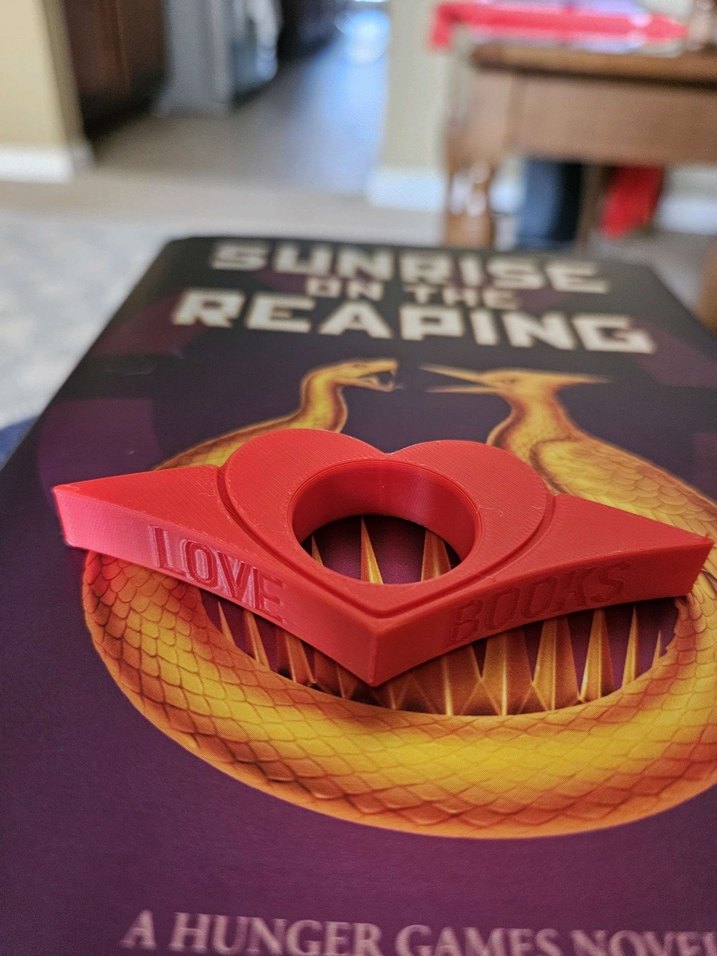 Kalp Kitap Ayracı Klipsi kitap sayfa tutucu - Görsel 2