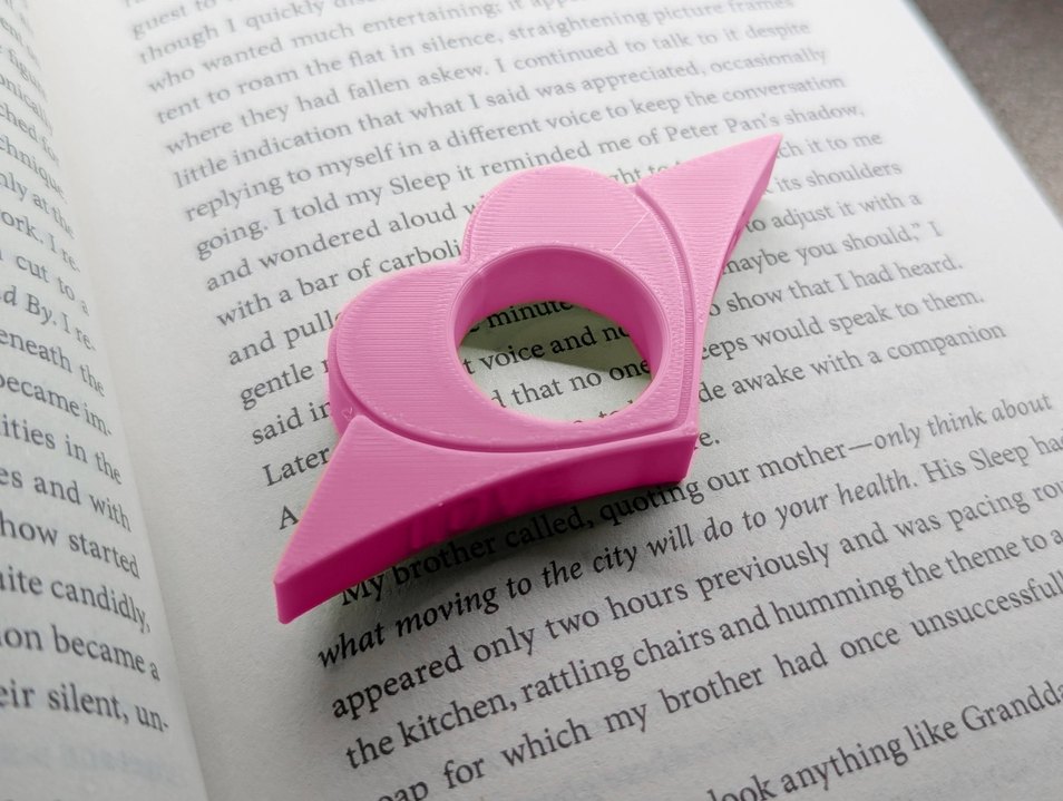 Kalp Kitap Ayracı Klipsi kitap sayfa tutucu - Görsel 4