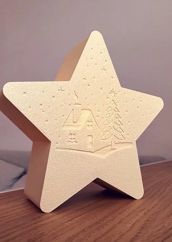 Yıldız Şeklinde Beyaz Dekoratif Mumluk - Görsel 2