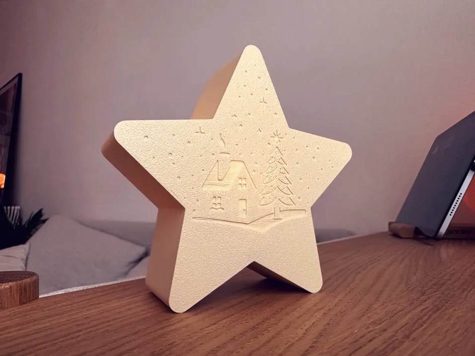 Yıldız Şeklinde Beyaz Dekoratif Mumluk - Görsel 2