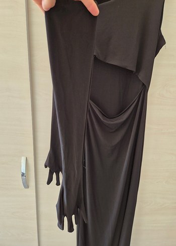 m Beden siyah Renk Uzun Siyah Gotik Kadın Elbise