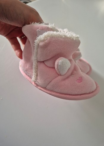 Kız Çocuk Pembe Sıcak Kürklü Terlik - Görsel 2