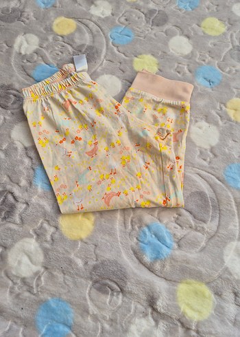 Kız Çocuk Bej Desenli Pijama Altı - Görsel 2