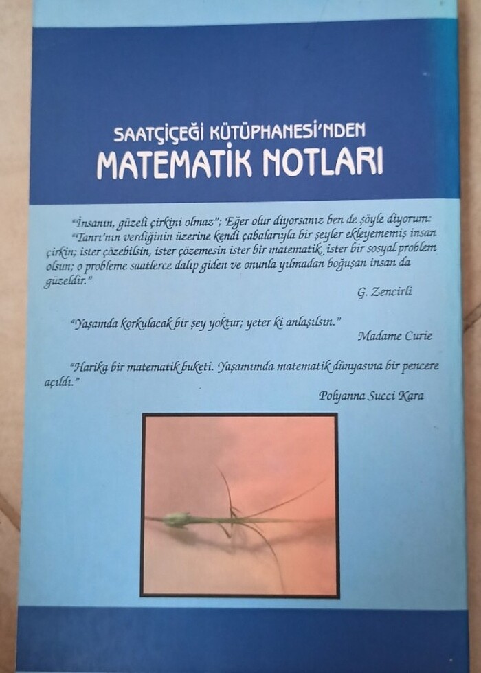 Saatçiçeği Kütüphanesi'nden Matematik Notları- Cilt 2 - Görsel 2