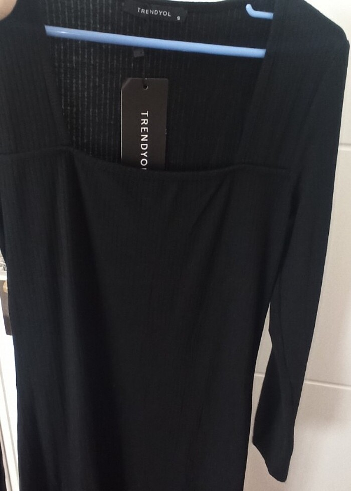 Triko Midi Elbise - Görsel 4
