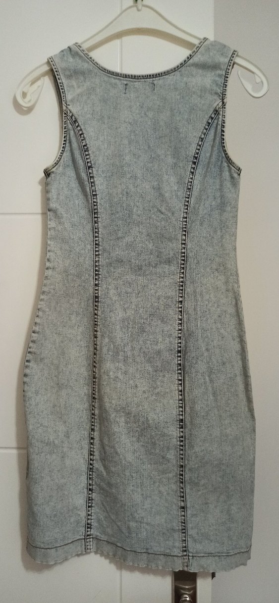 Kot Midi Elbise Fermuarlı - Görsel 4