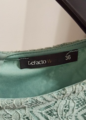 Mint Nakışlı Elbise - Görsel 6