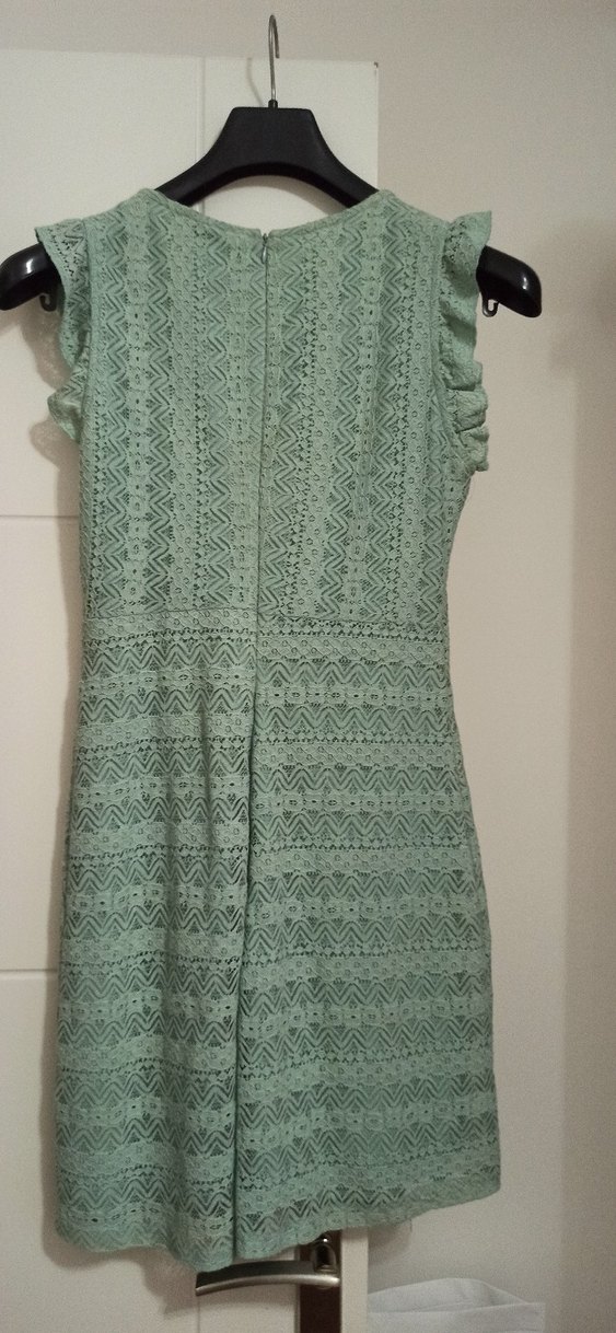 Mint Nakışlı Elbise - Görsel 4