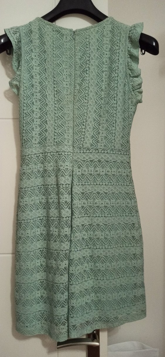 Mint Nakışlı Elbise - Görsel 5