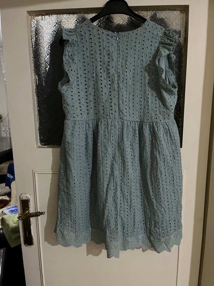 Gri Nakışlı Bohem Mini tulum - Görsel 4