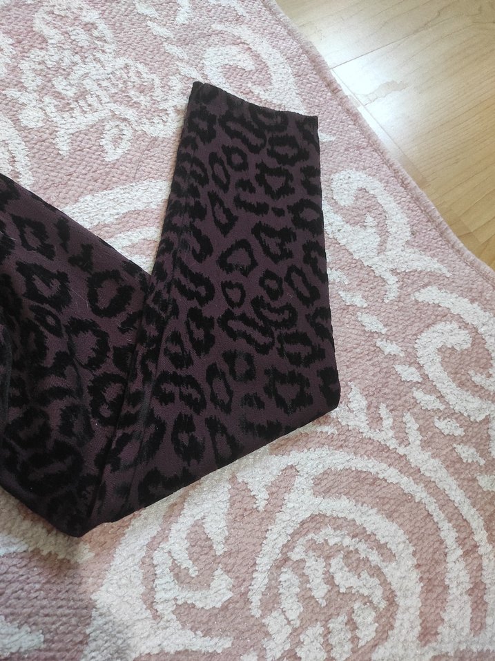 vintage leopar desenli blazer ceket - Görsel 5