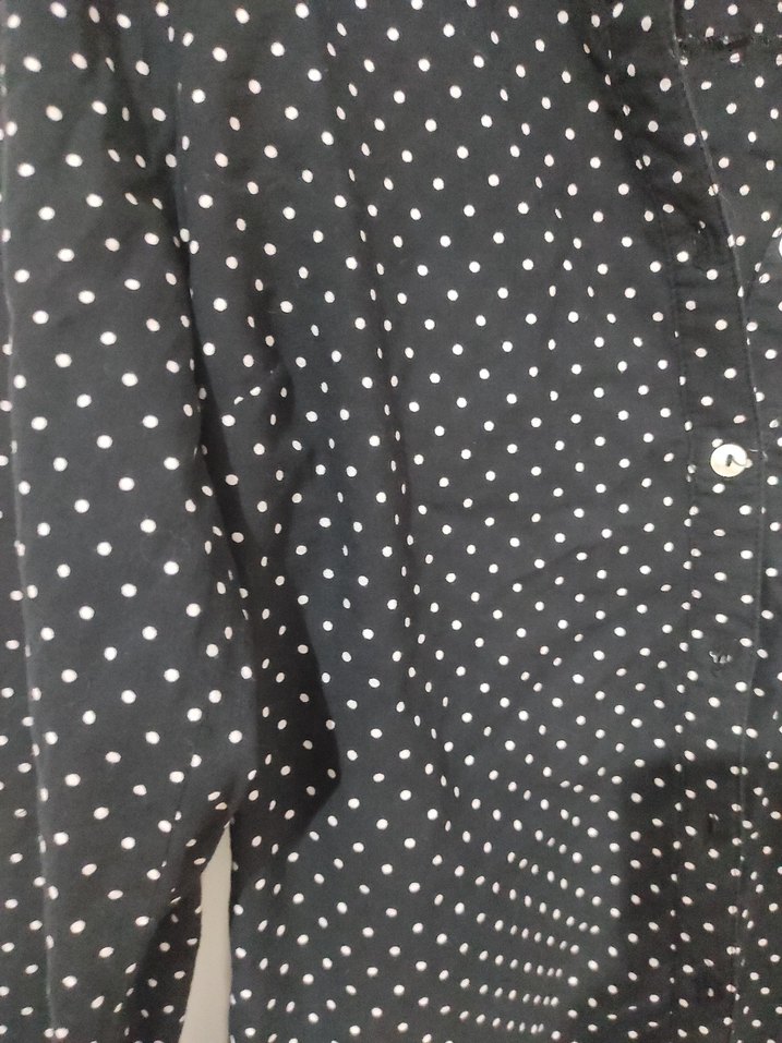 Siyah Puantiyeli gömlek - Görsel 3