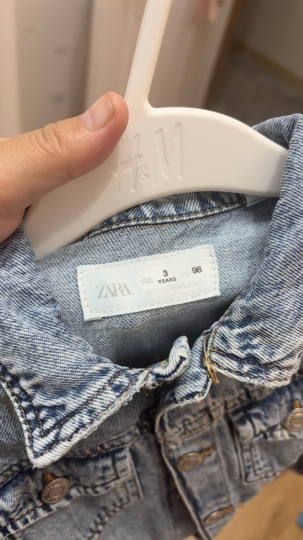 Kız Çocuk Gri Kot Tulum - Görsel 2