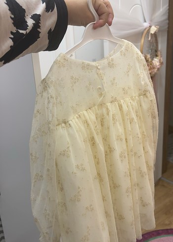 Kız Çocuk Beyaz Dantel Nakışlı Bohem Elbise - Görsel 2