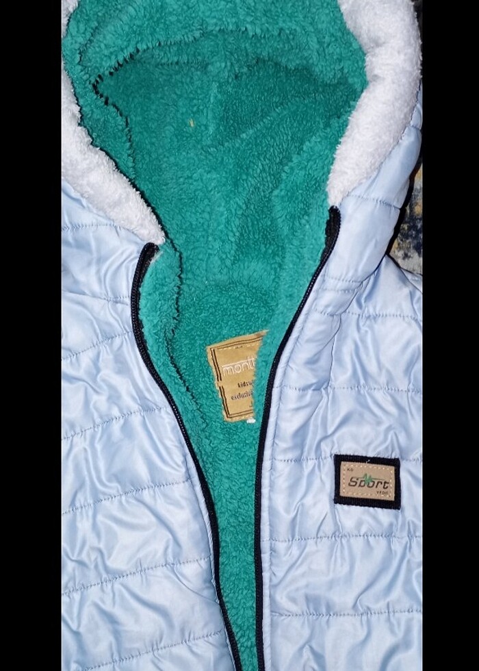 Erkek çocuk sorunsuz masmavi mont - Görsel 2